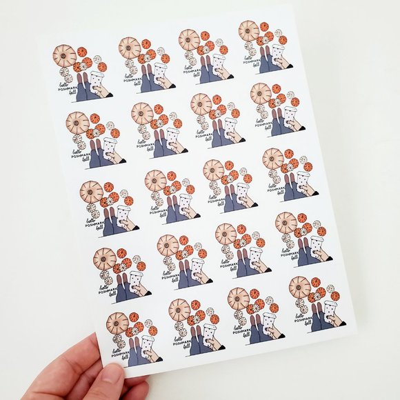 LB032 Hello Poshmark Fall Stickers [Price Firm] - Picture 3 of 8